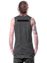 Grey psychedelic tank top with dotted design